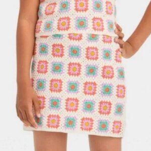 Art Class Crochet Granny Square Skirt – Girls Size 7/8 – NWT 🧶✨